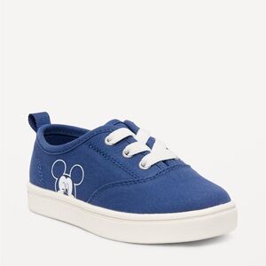 Blue Canvas Shoes with Mickey Design
